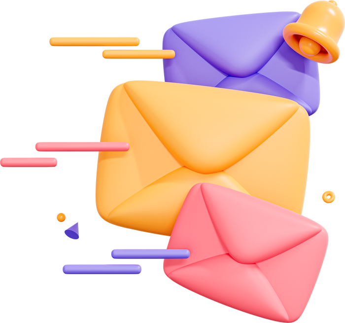 3D Send letters in envelopes